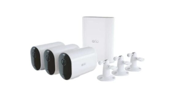 Arlo Pro 4 XL Spotlight 3 Camera Security Bundle - VMS4352P-1CCNAS