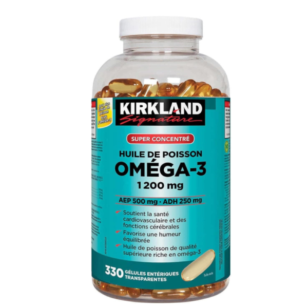 Kirkland Signature Super Concentrate Omega 3, 1200mg, 330 Softgels