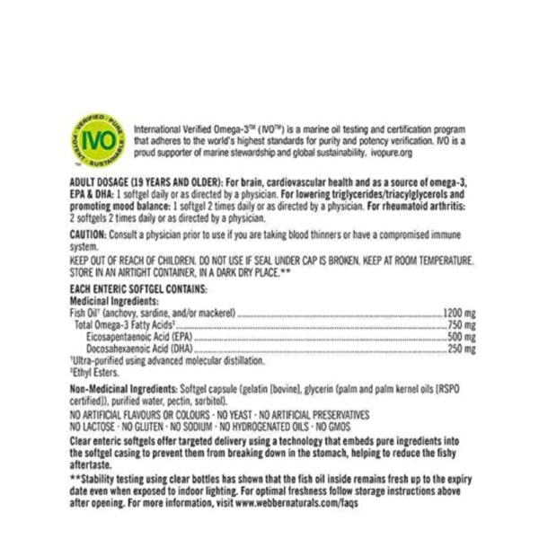 Kirkland Signature Super Concentrate Omega 3, 1200mg, 330 Softgels - Image 2