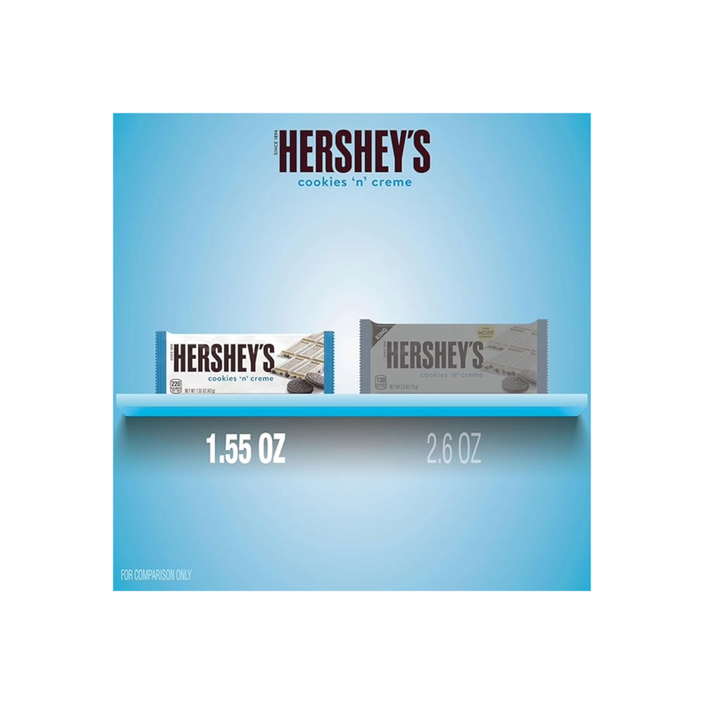 HERSHEY'S Chocolate Candy Bars, Cookies 'N' Crime, White creme with chocolate - Image 2