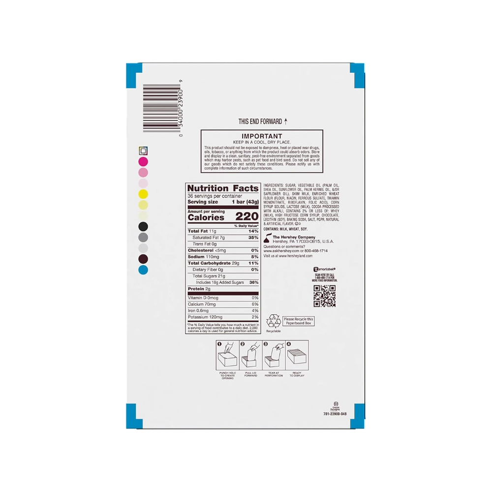 HERSHEY'S Chocolate Candy Bars, Cookies 'N' Crime, White creme with chocolate - Image 3