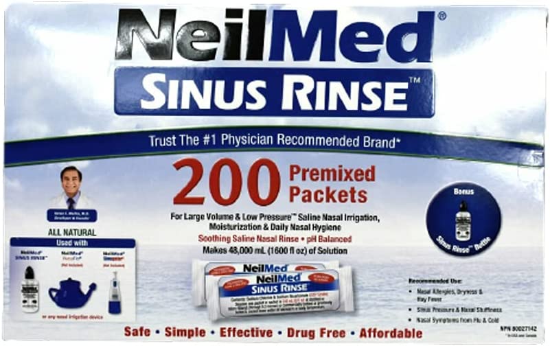 NeilMed Sinus Rinse 200 Packets with Bonus Rinse Bottle - Image 2