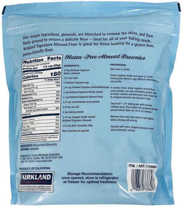 Kirkland Signature Almond Flour Blanched Superfine Grind California - Image 6