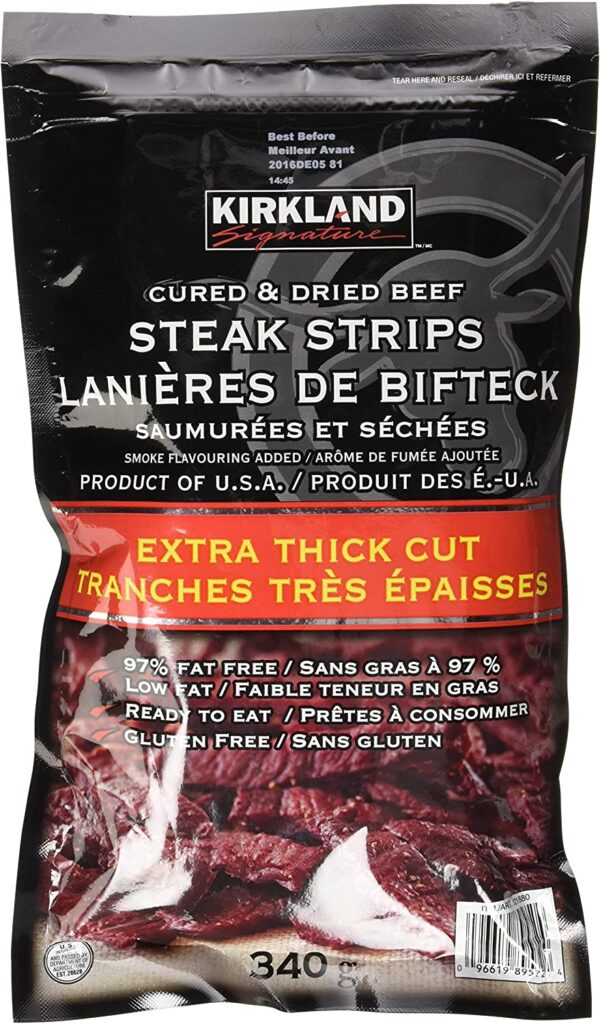 Kirkland Signature Steak Strips Extra Thick Cut -340g (Pack of 1)