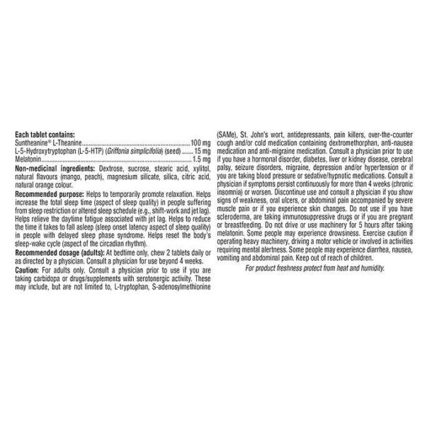 Webber Naturals Super Sleep Natural Formula for Insomnia and Anxiety Tablets (90*2) Twin Pack - Image 3