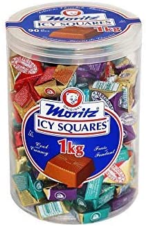 Mortiz ICY Chocolate Squares 90 Units, 1 Kilogram