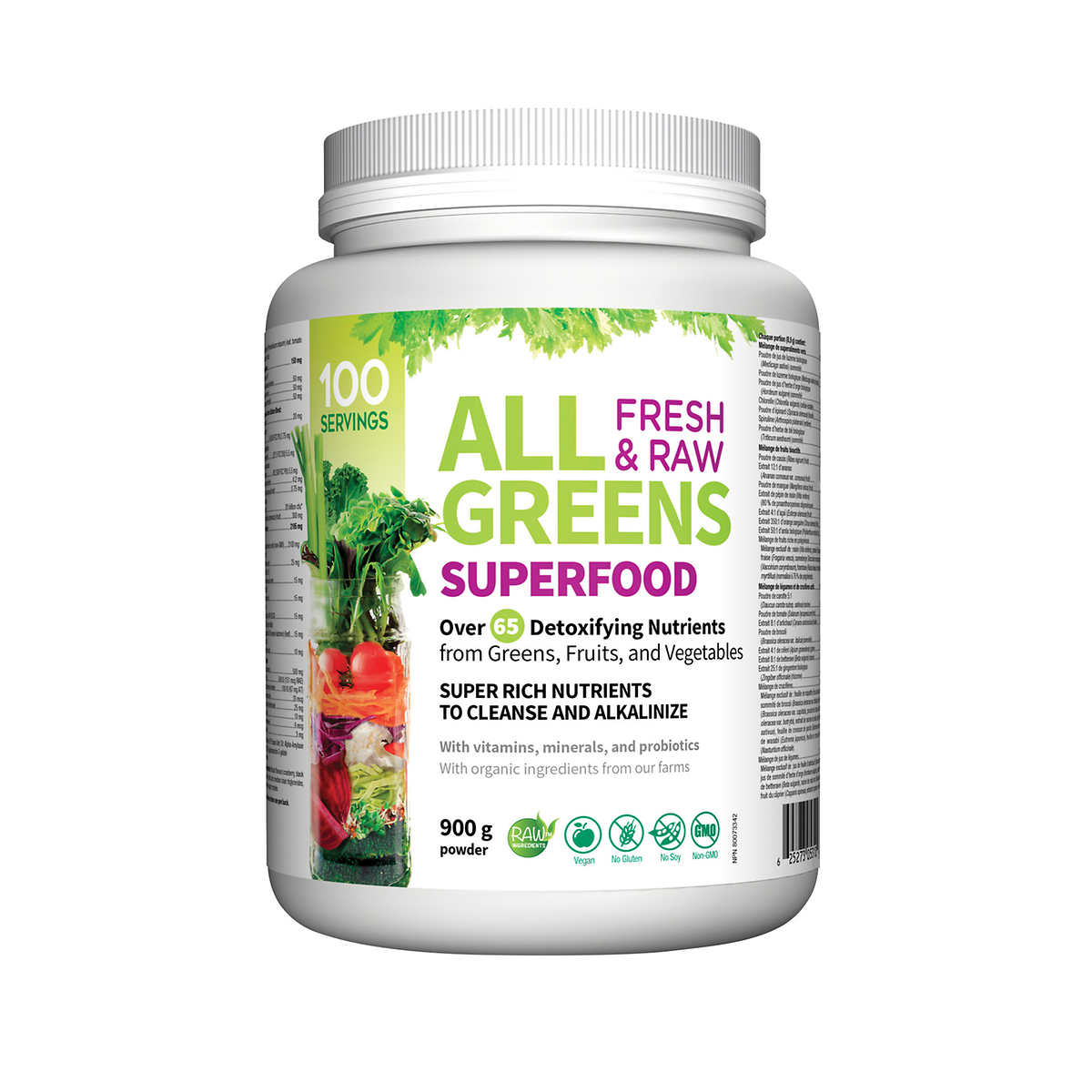 All Greens Superfood 100 servings, 900 g Powder You2Tec Inc