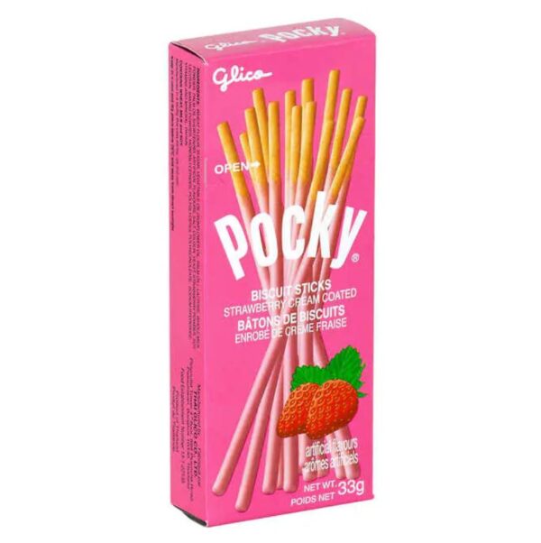 Glico Pocky Strawberry Cream Biscuit Stick, 1.41 OZ (Pack of 10) - Image 8