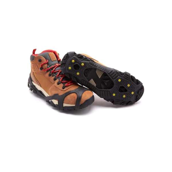 ICETRAX V3 Tungsten Winter Ice Grips for Shoes and Boots - Ice Cleats for Snow and Ice, StayON Toe, Reflective Heel