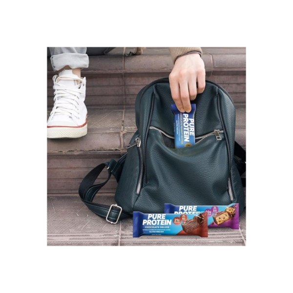 Pure Protein Bar Variety Pack (6 Chocolate Peanut Butter, 6 Chewy Chocolate Chip, 6 Chocolate Deluxe), (18 Count of 1.76 Oz Bars) from Pure Protein - Image 5