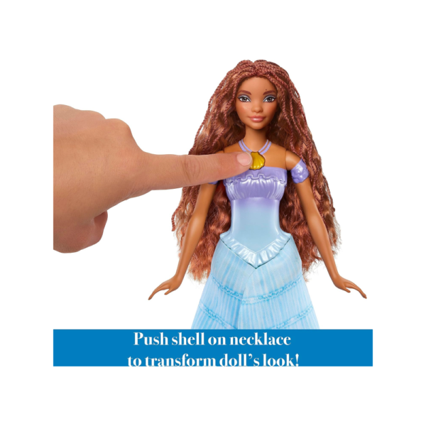 Disney The Little Mermaid Transforming Ariel Fashion Doll, Switch from Human to Mermaid, Toys Inspired by The Movie - Image 5
