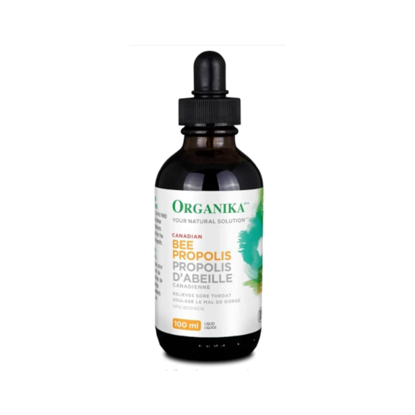 Organika Bee Propolis Liquid- Natural Immune Support, Sore Throat Relief, Antioxidant, Alcohol-Free- 100 ml