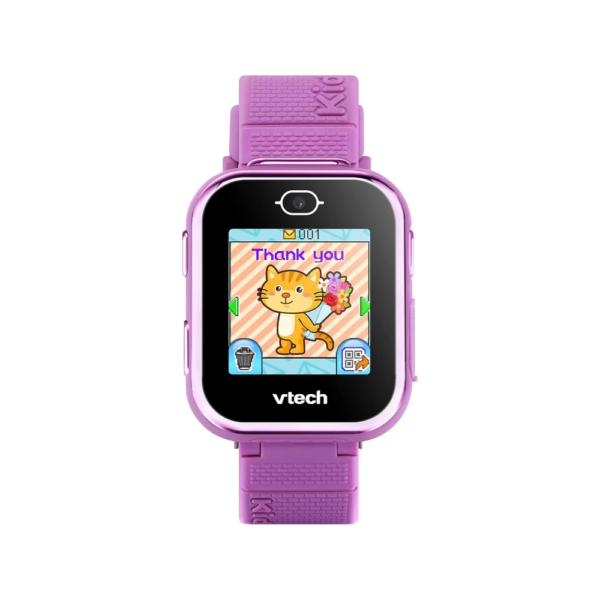 VTech KidiZoom Smartwatch DX3 with Dual Cameras, LED Light and Flash, Secure Watch Pairing, Photo & Video Effects, Games, Pedometer, Splashproof, Rechargeable Battery, Kids Age 4 and up (Pink)