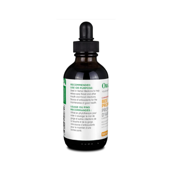 Organika Bee Propolis Liquid- Natural Immune Support, Sore Throat Relief, Antioxidant, Alcohol-Free- 100 ml - Image 2