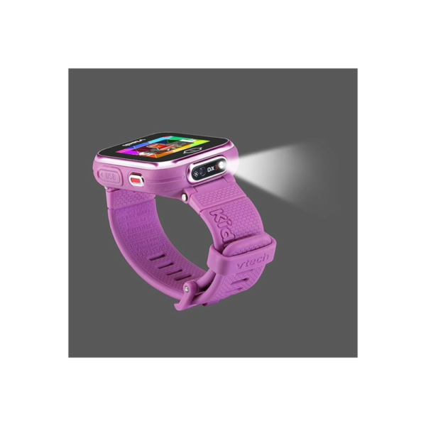 VTech KidiZoom Smartwatch DX3 with Dual Cameras, LED Light and Flash, Secure Watch Pairing, Photo & Video Effects, Games, Pedometer, Splashproof, Rechargeable Battery, Kids Age 4 and up (Pink) - Image 3