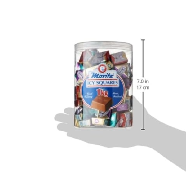 Mortiz ICY Chocolate Squares 90 Units, 1 Kilogram - Image 4