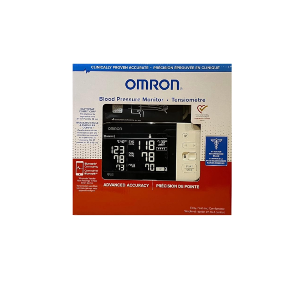 Omron BP7455CAN Blood Pressure Monitor with Bluetooth & Upper Arm Easy-Wrap Comfit Cuff - Image 4