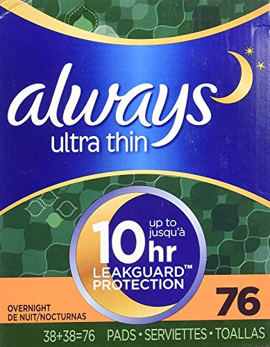 Always Ultra Thin Overnight Pads with Wings - 76 ct. - Image 2