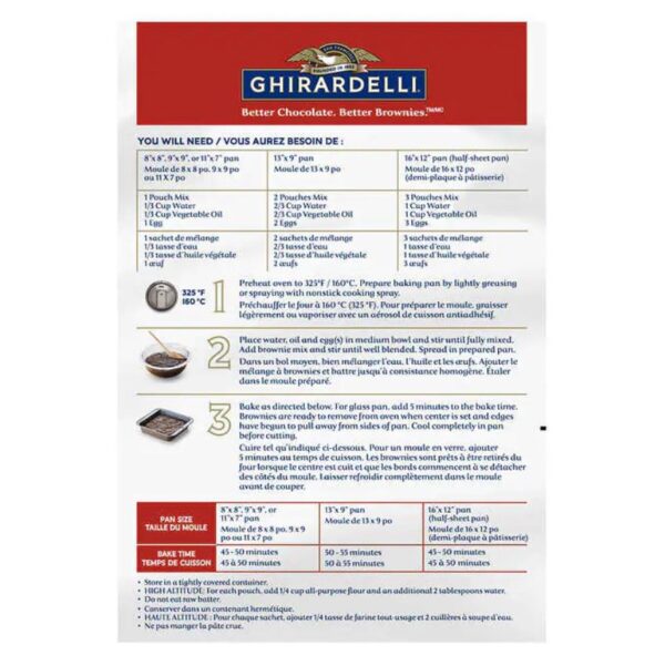 Ghirardelli Brownie Mix (2.83 Kg), 2.83 Kg - Image 2