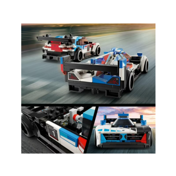 LEGO Speed Champions BMW M4 GT3 & BMW M Hybrid V8 Race Cars, BMW Toy for Kids with 2 Buildable Models and 2 Driver Minifigures, Car Toy Birthday Gift Idea for Boys and Girls Ages 9 and Up, 76922 - Image 4