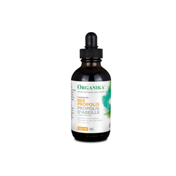 Organika Bee Propolis Liquid - 100 ml, Alcohol-Free Formula for Immune Support, Sore Throat Relief, and Antioxidant Benefits