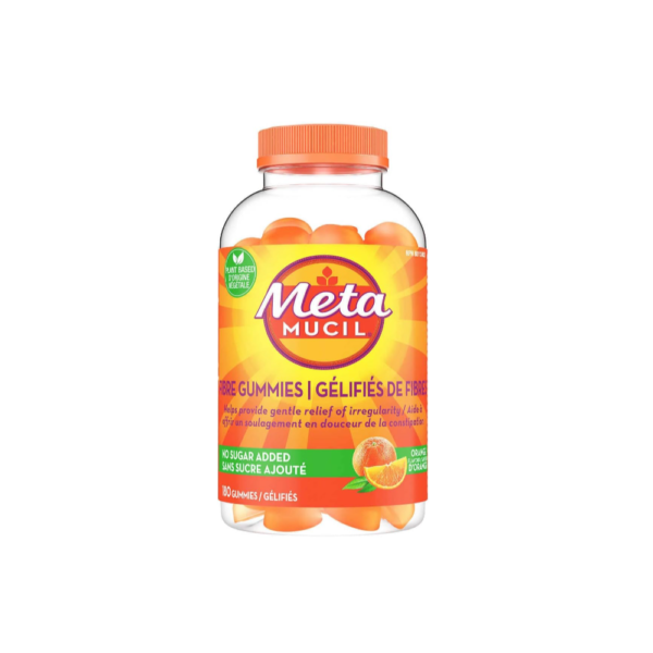 Metamucil Plant-Based Fiber Gummies with No Added Sugar - Supports Gentle Relief from Irregularity - 180 Gummies