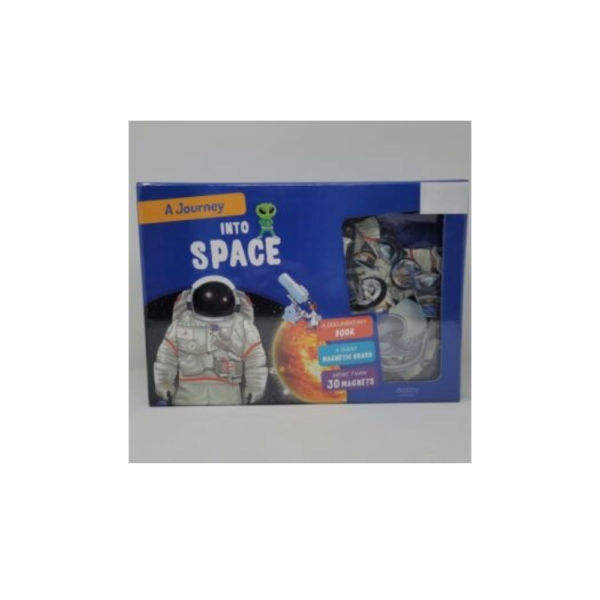 Documentary Book with A Magnetic Board & Magnets for Ages 7+ - Great for Learning & Education (Space) - Image 2