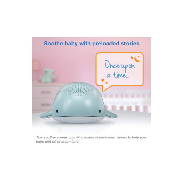 VTech BC8312 Wyatt the Whale Sleep Soother and White Noise Machine: Features 10 Stories, 10 Ambient Sounds, and 10 Soothing Melodies, along with a Glow-on-Ceiling Night Light. - Image 3