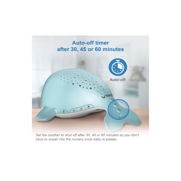 VTech BC8312 Wyatt the Whale Sleep Soother and White Noise Machine: Features 10 Stories, 10 Ambient Sounds, and 10 Soothing Melodies, along with a Glow-on-Ceiling Night Light. - Image 9