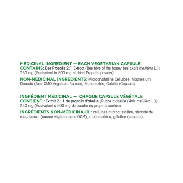 ORGANIKA Himalayan Bee Propolis 200 Capsules - Image 2