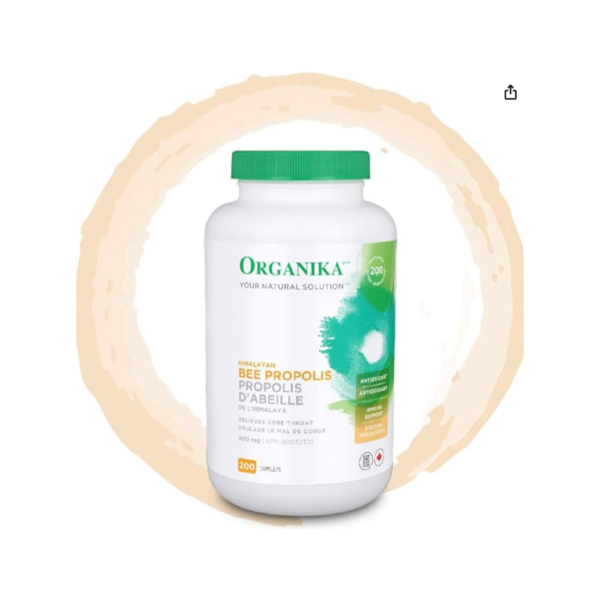 ORGANIKA Himalayan Bee Propolis 200 Capsules - Image 3