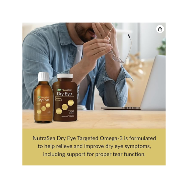 NutraSea Dry Eye Omega-3 Supplement 1500 mg EPA + DHA 120 Softgels - Image 3