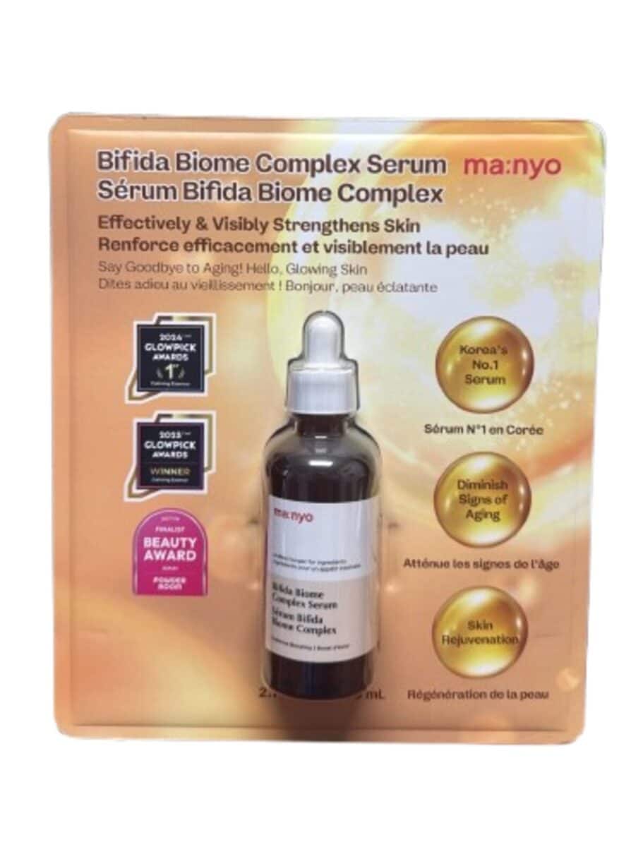 Manyo Bifida Biome Complex Ampoule – 80ml | Barrier Repair & Anti-Aging | 10 Probiotics + 5 Ferments | Hypoallergenic | Made in Korea