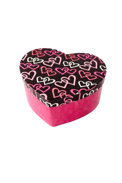 Romantic Heart Gift Box with Floral Mug (Letter “I”), Strawberry Spoon & Wafer Treats | Perfect Valentine’s Day Gift for Her